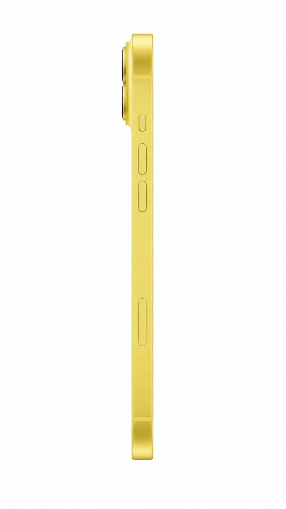iPhone 14 Yellow right side view